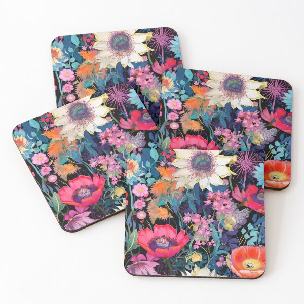 Item preview, Colorful Flower Pattern AI designed and sold by junkydotcom.