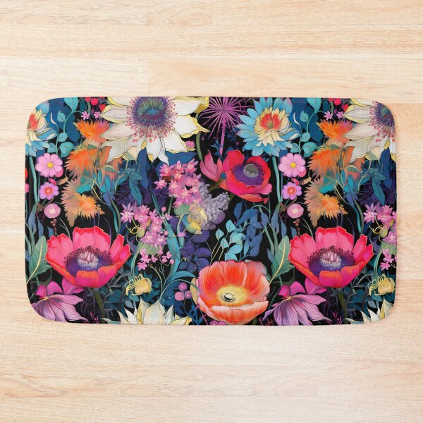 Item preview, Colorful Flower Pattern AI designed and sold by junkydotcom.