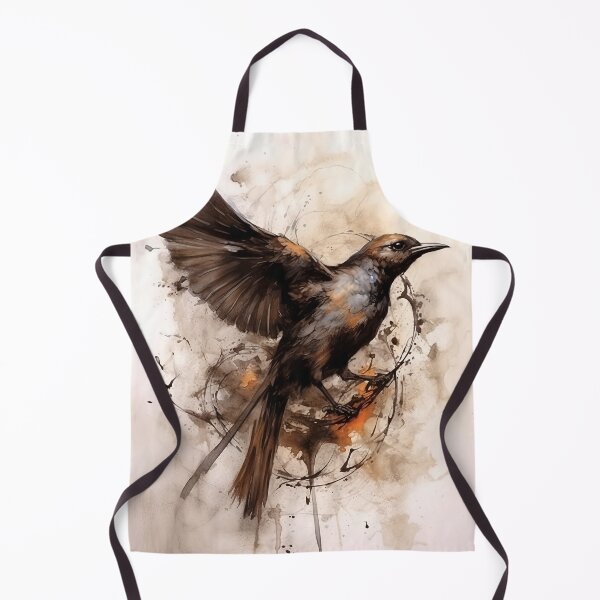 Item preview, Charcoal and Coffee drawing of Bird’s song 25 designed and sold by Art by Lilia.