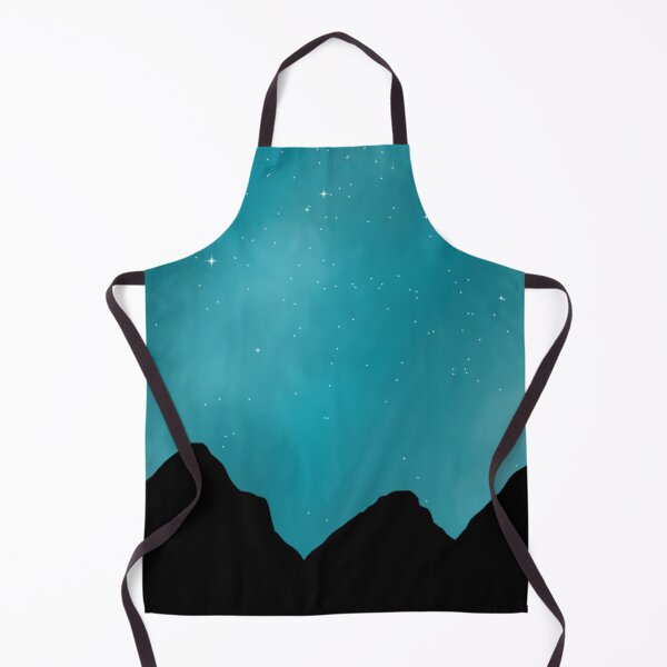 Item preview, Blue galaxy mountain landscape designed and sold by AmyJStickers.