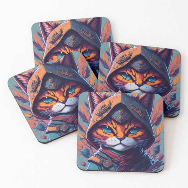 Item preview, Ninja Cat Art designed and sold by CreativityCurve.