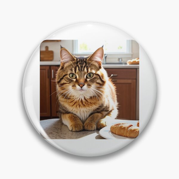 Artikelvorschau, Eine Katze, die Croissants isst entworfen und verkauft von cesavision.