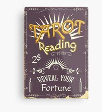 Tarot Reading Chalk poster Metal Print