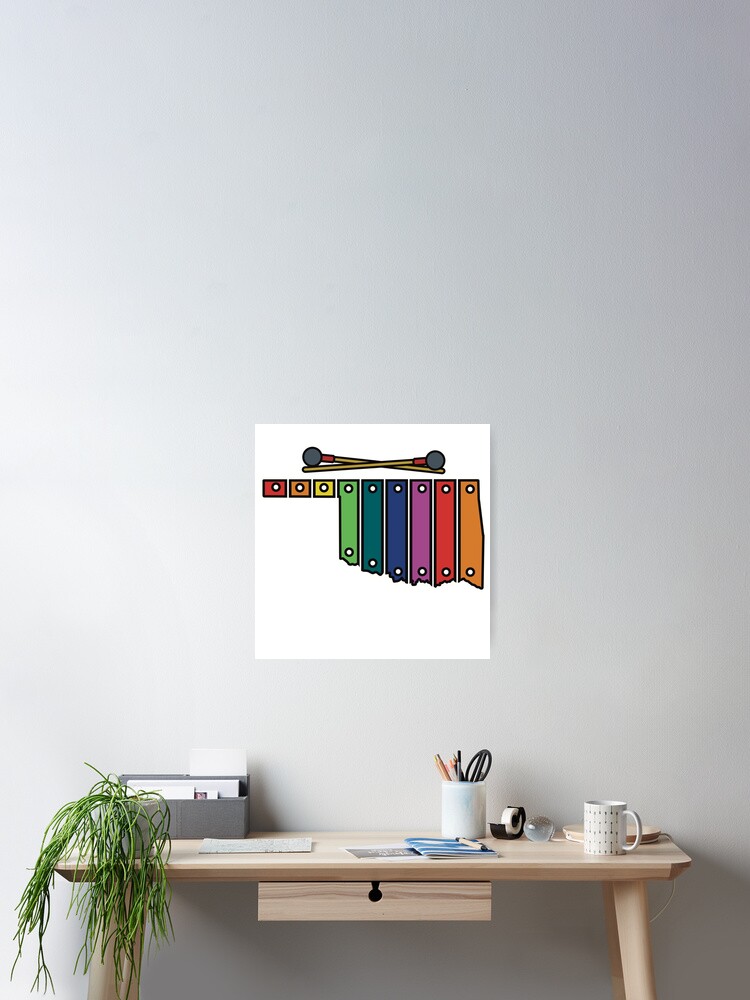 Imagen 2 de 3, Póster con la obra Rainbow Xylophone Oklahoma , diseñada y vendida por Natethefrog.