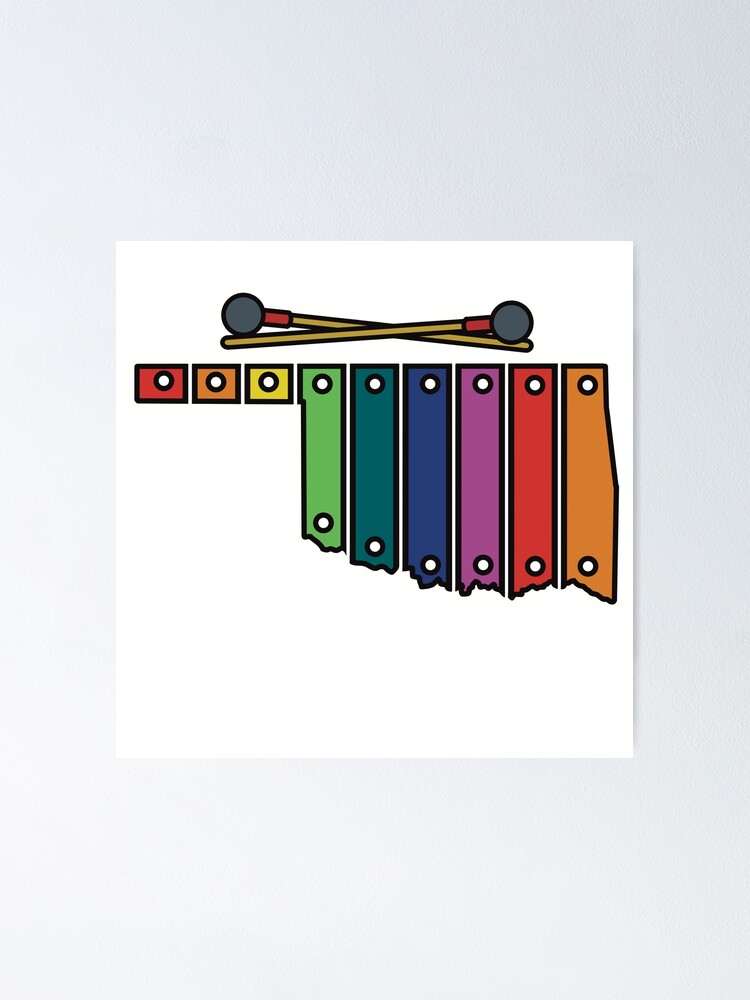 Thumbnail 1 von 3, Poster, Rainbow Xylophone Oklahoma designt und verkauft von Natethefrog.