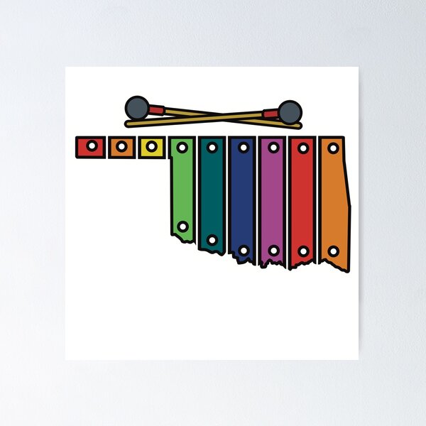 Item preview, Rainbow Xylophone Oklahoma  designed and sold by Katherine Reardon.