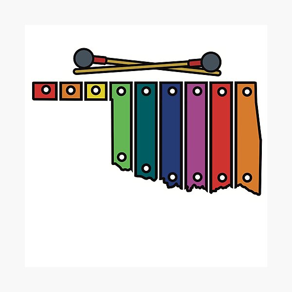Item preview, Rainbow Xylophone Oklahoma  designed and sold by Katherine Reardon.