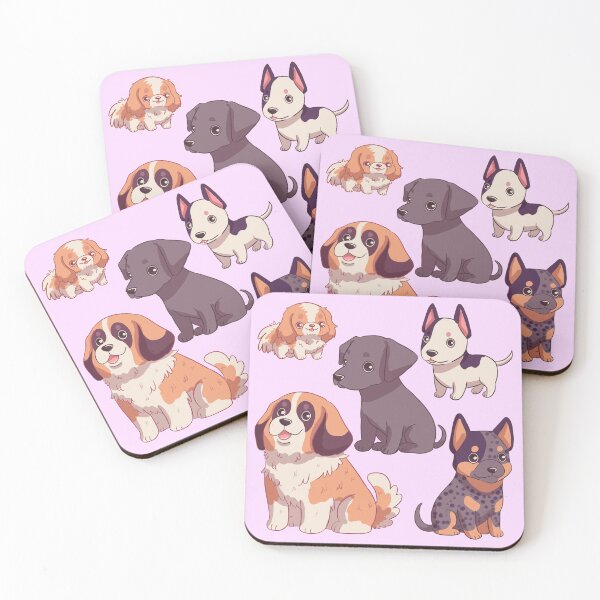 Item preview, Cute kawaii dog breed pattern  designed and sold by Yaragold.