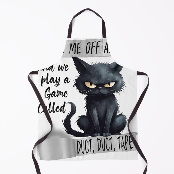 Item preview, Angry Black Cat Funny Duct designed and sold by 24gap.