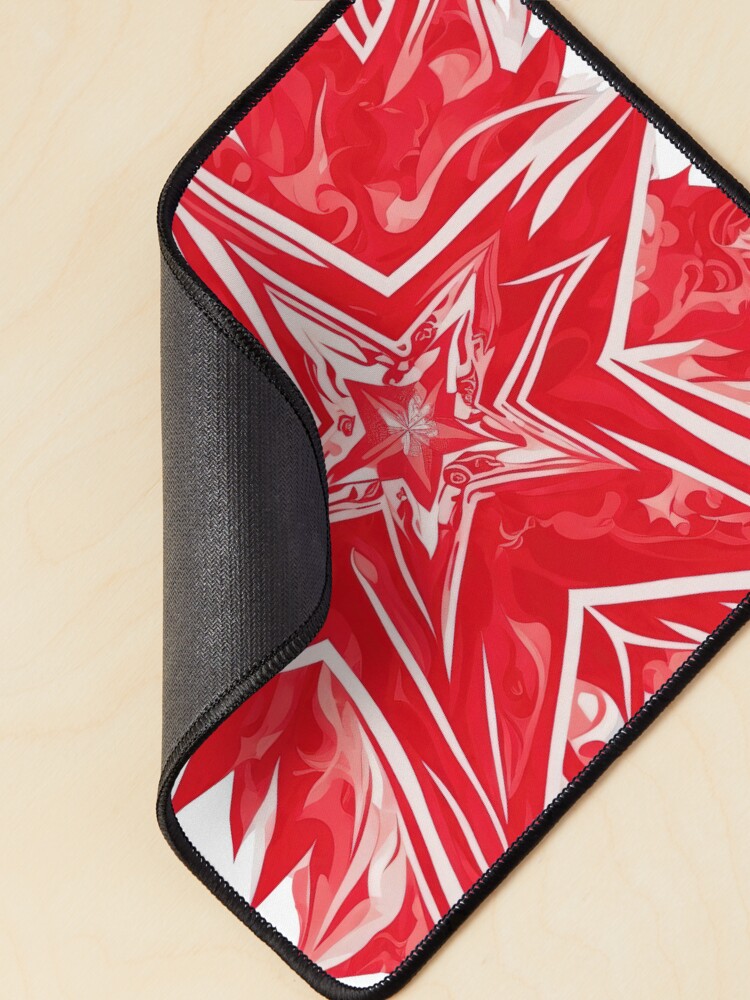 Thumbnail 2 of 5, Mouse Pad, Redstar designed and sold by CoolPixels.