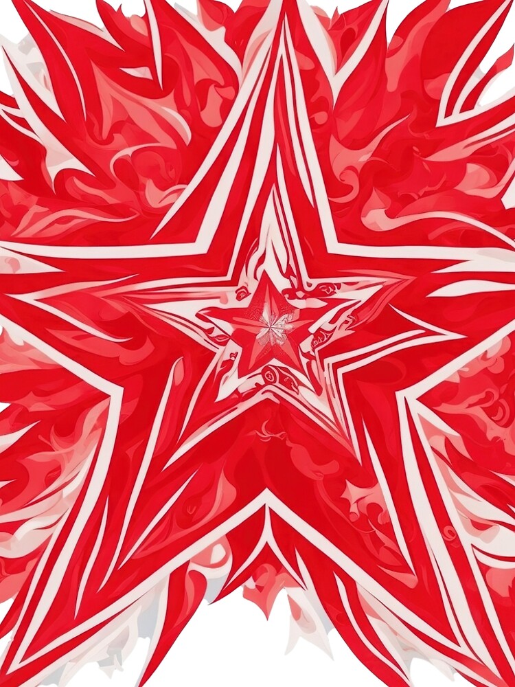 Thumbnail 5 of 5, A-Line Dress, Redstar designed and sold by CoolPixels.
