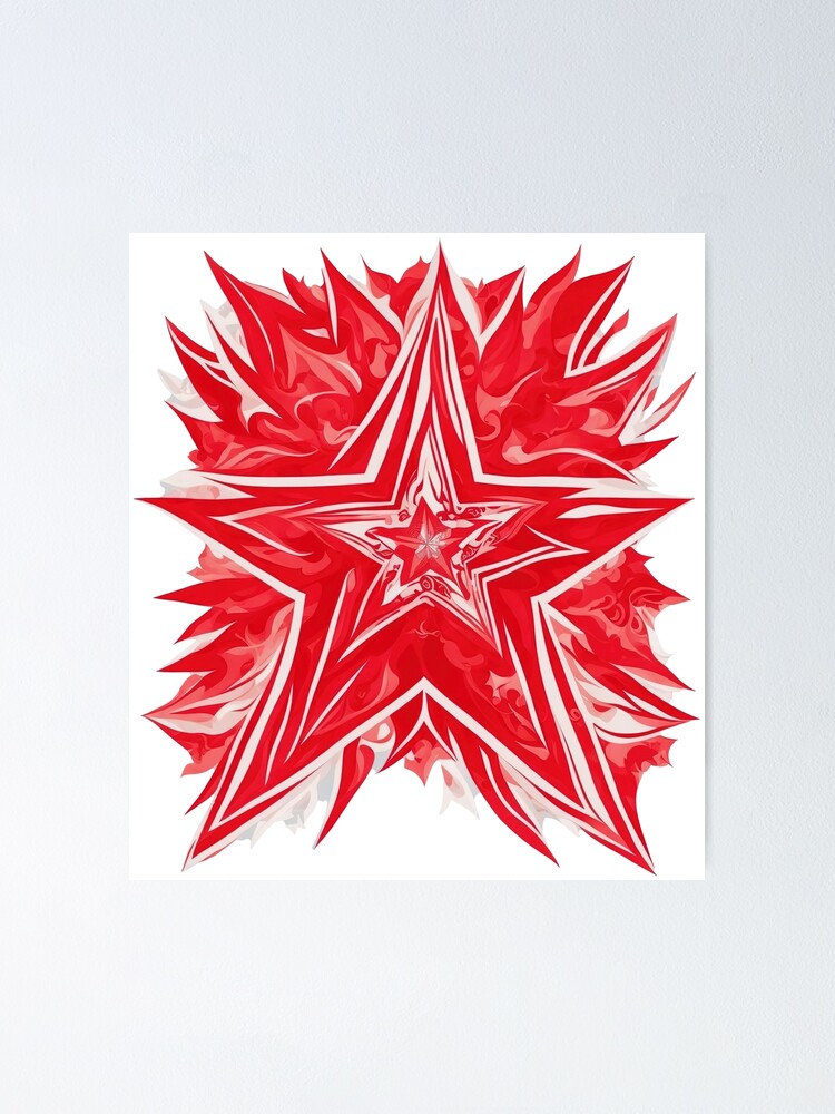 Thumbnail 1 of 3, Poster, Redstar designed and sold by CoolPixels.