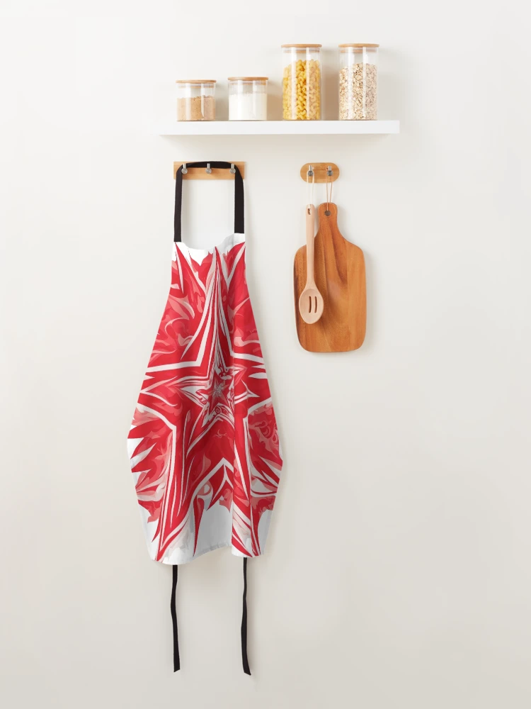 Thumbnail 4 of 6, Apron, Redstar designed and sold by CoolPixels.