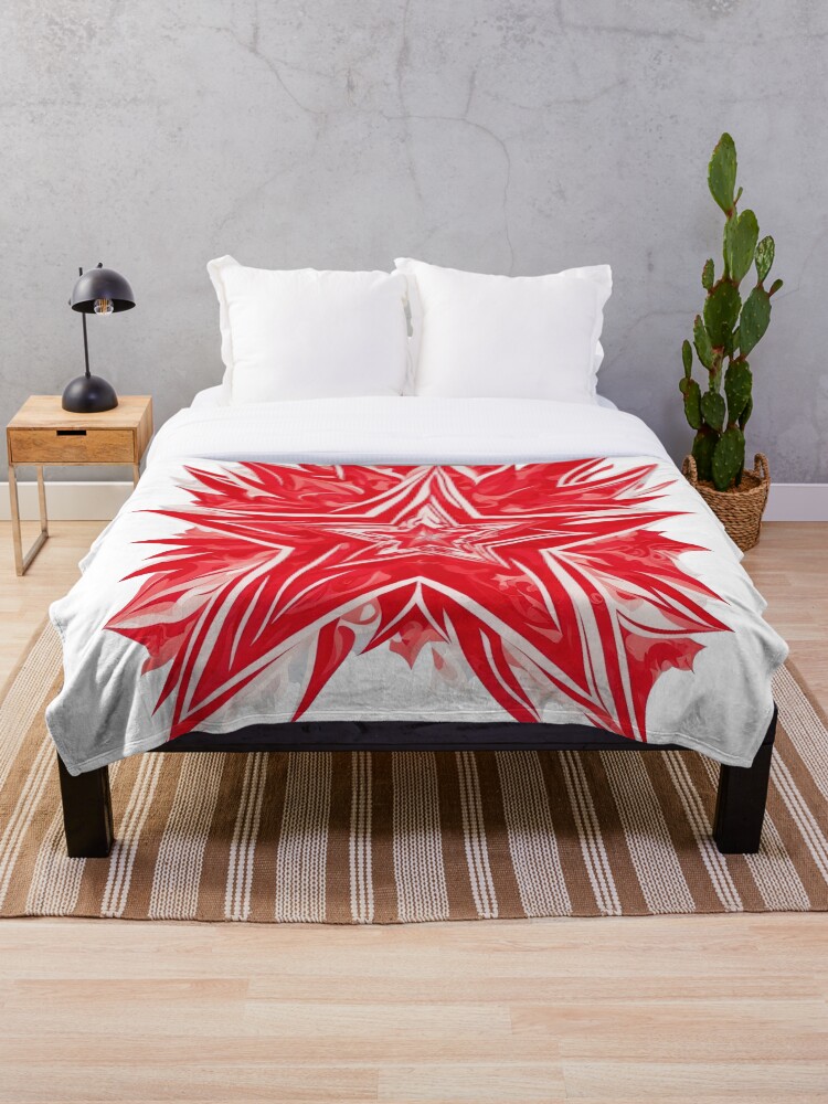 Thumbnail 1 of 6, Throw Blanket, Redstar designed and sold by CoolPixels.