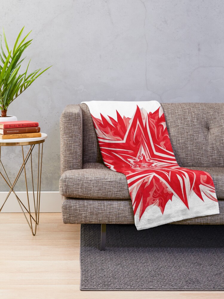 Thumbnail 2 of 6, Throw Blanket, Redstar designed and sold by CoolPixels.