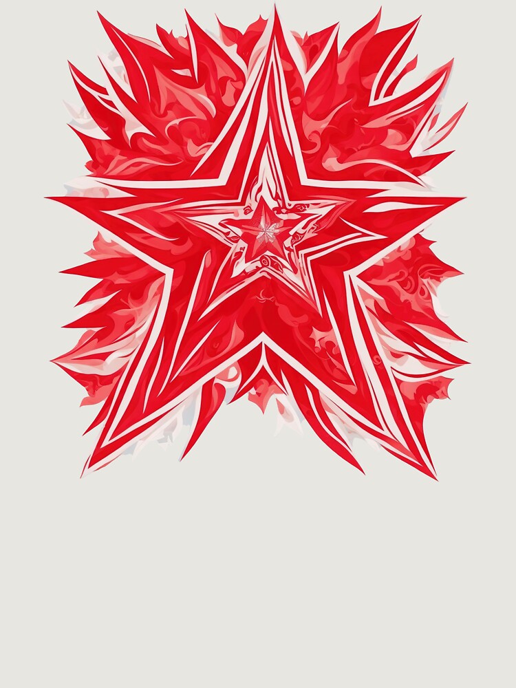 Thumbnail 6 of 6, Premium Oversized Hoodie, Redstar designed and sold by CoolPixels.