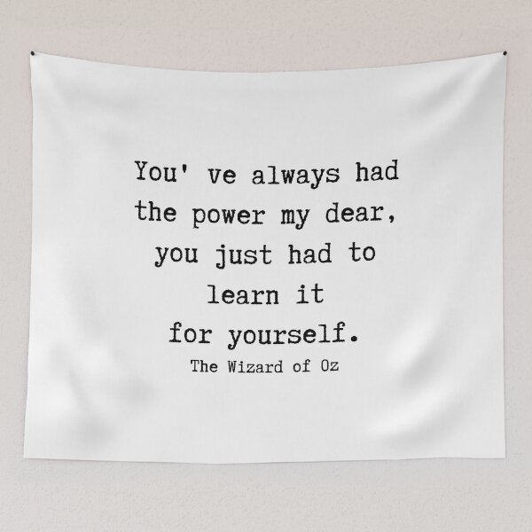 Item preview, The Wizard of Oz quote designed and sold by createliermira.