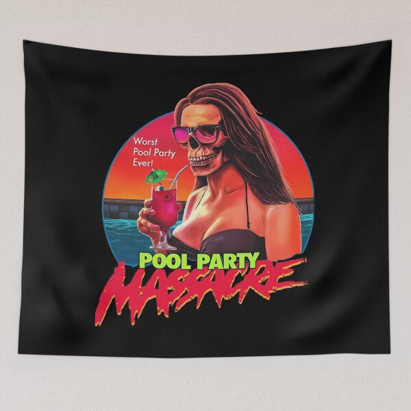 Item preview, Pool Party Massacre - "Original  Art"【﻿Ｈｏｒｒｏｒ】  （2019）☆VHS|Gasm Video☆ BEST SELLING Limited Edition | Perfect Gift For You And Friends designed and sold by BimBamThompson.