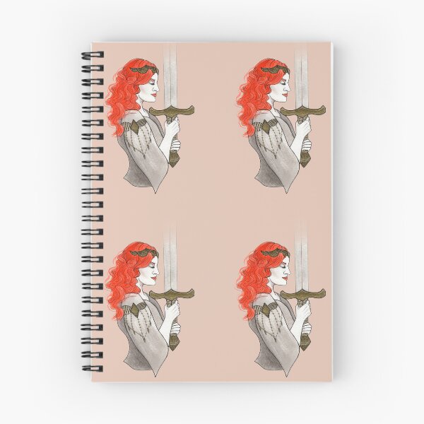 Item preview, Red Haired Warrior Women | Traditional Ink Art | Drawtober 2020 designed and sold by KiaLilyArt.