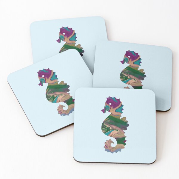 Item preview, Fluid Art Seahorse designed and sold by Jane Izzy Designs.