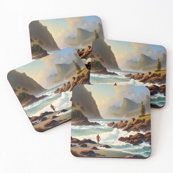 Item preview, Man standing by river rapids designed and sold by JackFreestone.