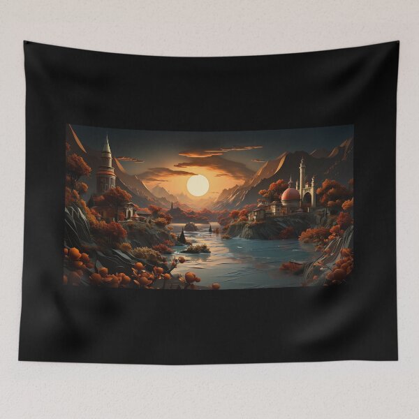 Item preview, Sunset Over the River designed and sold by FTS-Studio.