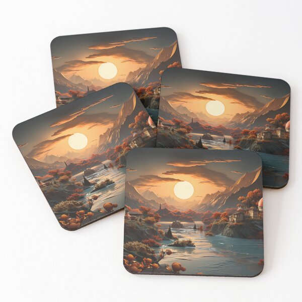 Item preview, Sunset Over the River designed and sold by FTS-Studio.