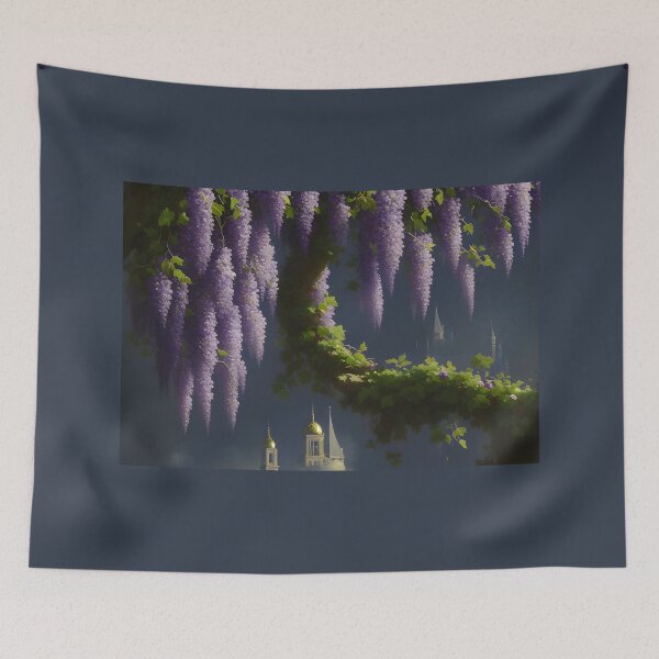 Item preview, Purple Wisteria in Bloom - Regency Era Vintage Wisteria Blossoms - Regencycore 3 of 4 designed and sold by Beachy.