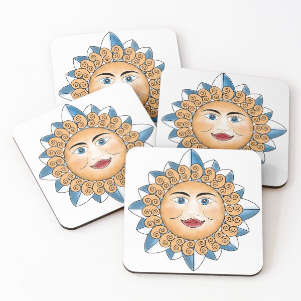Item preview, Sicilian Sun face designed and sold by PerlaDesignArt.