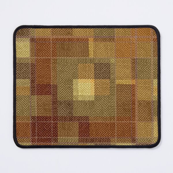 Item preview, Textured monochrome brown tartan plaid. designed and sold by marinaklykva.