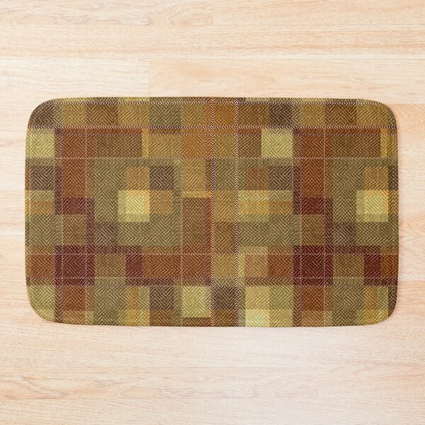Item preview, Textured monochrome brown tartan plaid. designed and sold by marinaklykva.