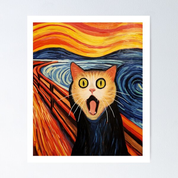 Item preview, Cat by Edvard Munch, The Scream designed and sold by renegadesparrow.