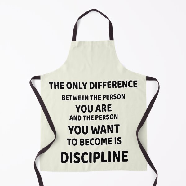 Item preview, The only difference between the person you are and the person you want to become is discipline. designed and sold by Sunmoonlove.