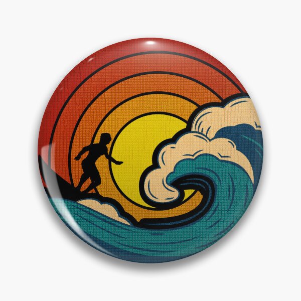 Item preview, Razo, España- Surfing Beach -Retro Sunset and Waves  - Essential t-shirt  designed and sold by PatriciaReyes.