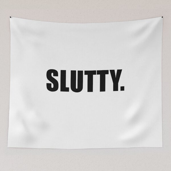Item preview, Slutty - T-shirt designed and sold by GeeklyShirts.