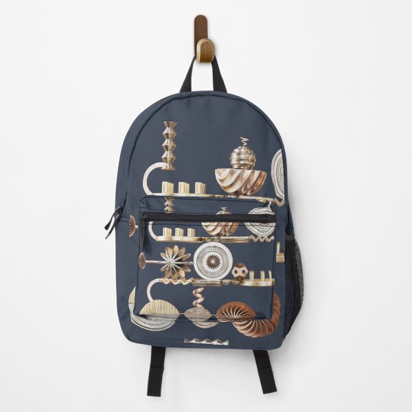 Item preview, Curious metal Contraptions on a dark blue . Digital illustration designed and sold by Glenn Maguire.
