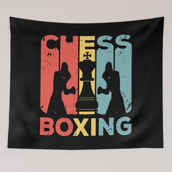 Item preview, Chess Boxing Vintage Retro  	 designed and sold by uxdbswpg23.