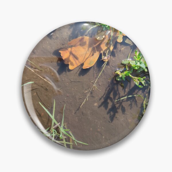 Item preview, Grass and leaves in a warm puddle designed and sold by tshuki.