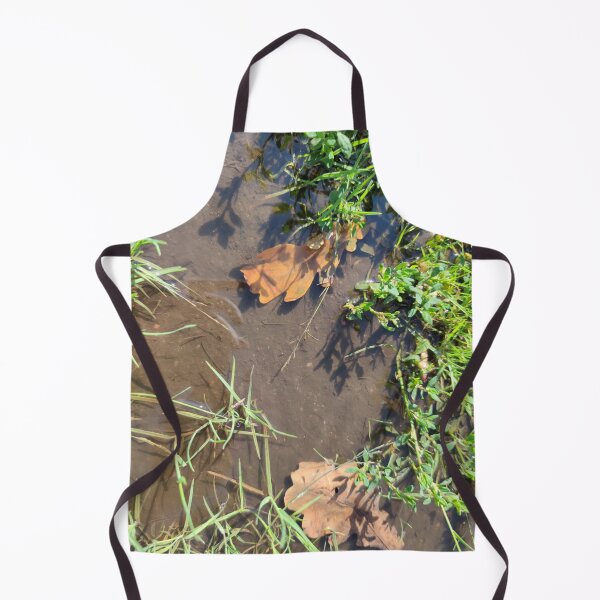 Item preview, Grass and leaves in a warm puddle designed and sold by tshuki.