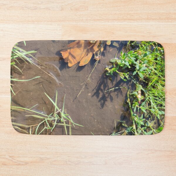 Item preview, Grass and leaves in a warm puddle designed and sold by tshuki.