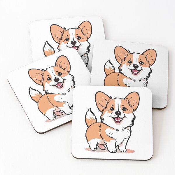 Item preview, Cute Dogs, pembroke-welsh-corgi Room Decor, Set of Art Prints, Puppies Art, Art Prints designed and sold by ArchieDid.