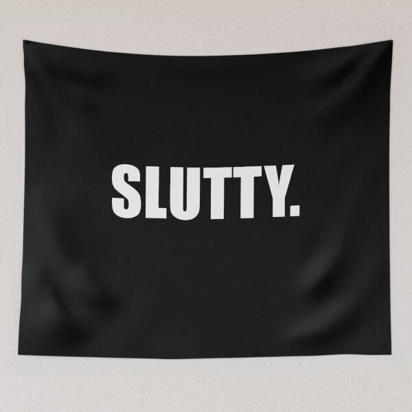 Item preview, Slutty - T-shirt designed and sold by GeeklyShirts.