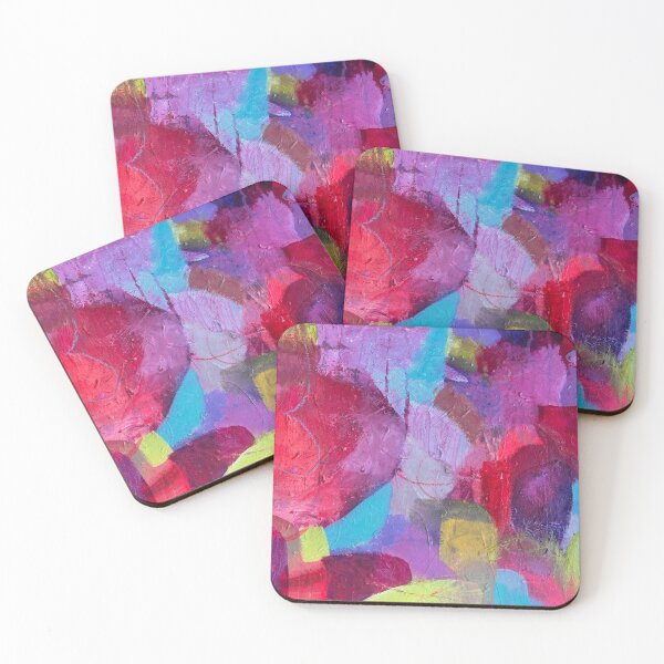 Item preview, Purple, Red and Turquoise Abstract Painting  designed and sold by Beardsall-Art.