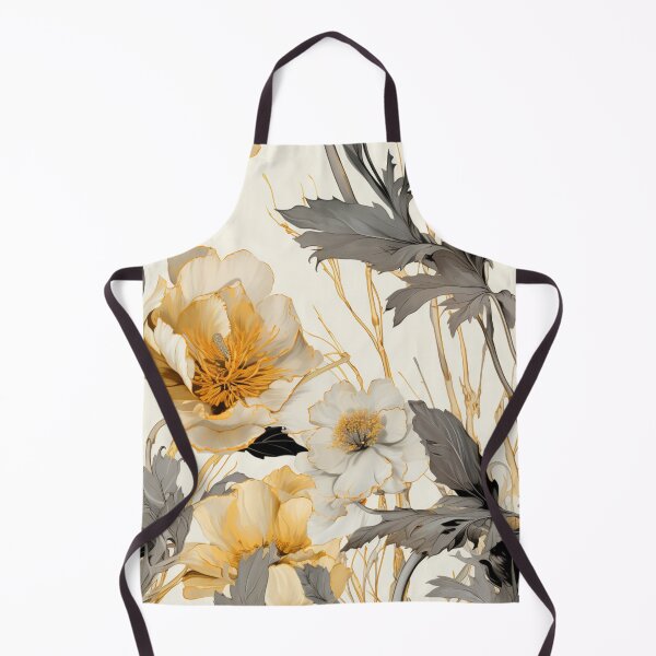 Item preview, Harmonious Brilliance: Graceful Cream and Orange Flowers designed and sold by OurBarcode.