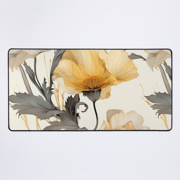 Item preview, Harmonious Brilliance: Graceful Cream and Orange Flowers designed and sold by OurBarcode.