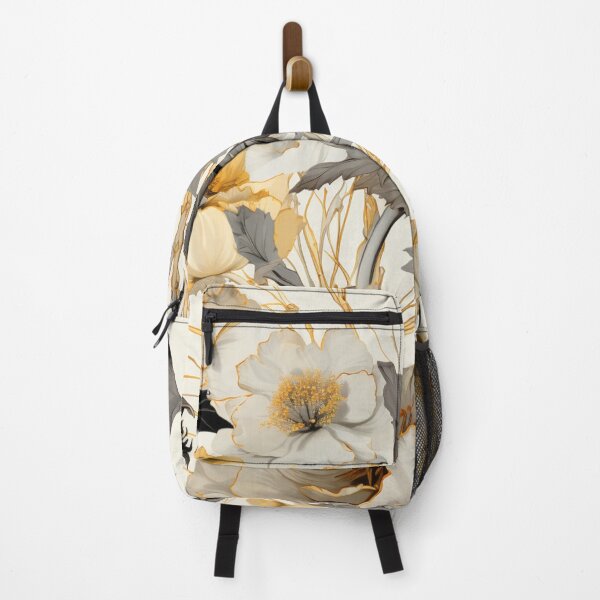 Item preview, Harmonious Brilliance: Graceful Cream and Orange Flowers designed and sold by OurBarcode.