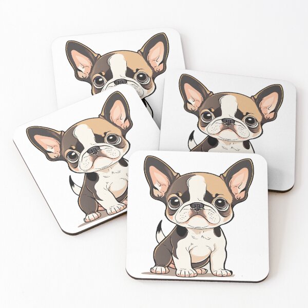 Item preview, Cute Dogs, boston-terrier, Room Decor, Set of Art Prints, Puppies Art, Art Prints, designed and sold by ArchieDid.
