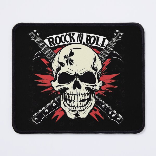 Item preview, Rock N Roll Skull designed and sold by FrozenPolarBear.
