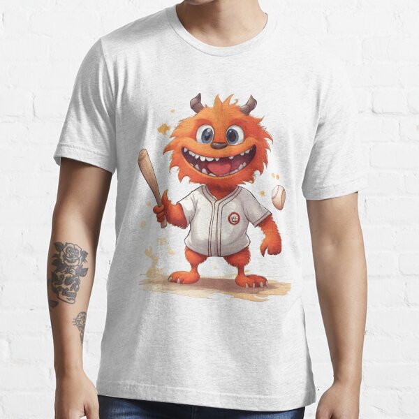 Monster Goooose Adult Baseball Shirt Baseball Monster Cat 