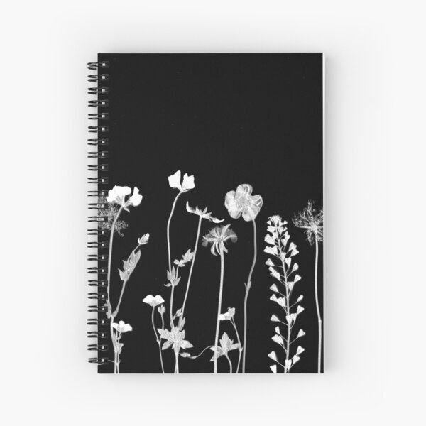 X-Ray flowers Spiral Notebook